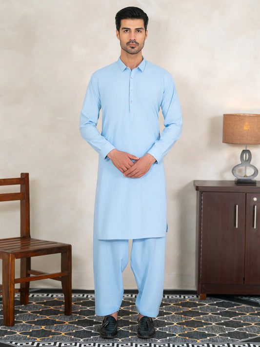 Light Blue Kameez Shalwar
