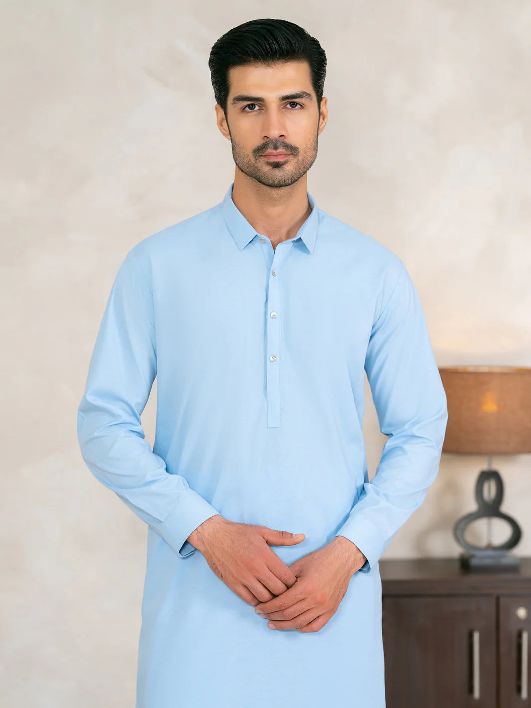 Light Blue Kameez Shalwar