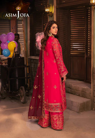 Lina- Embroidered Chiffon - 3 Pcs