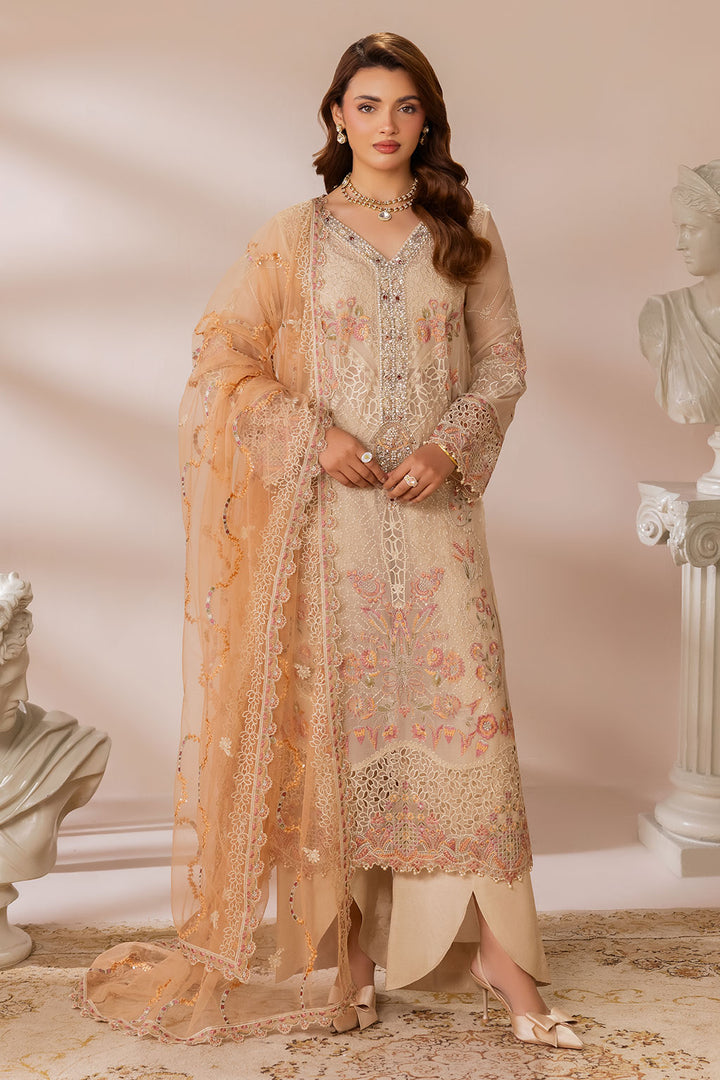Maya - Chiffon Embroidered Suit -3PC