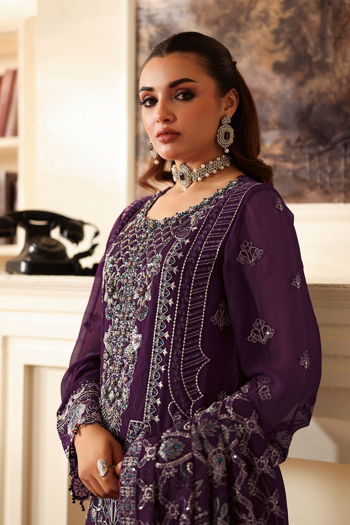 Minhal - Chiffon Embroidered Suit - 3PC