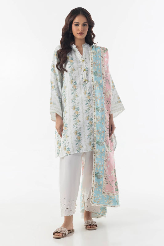 Arwa-Basic Printed Shirt+Dupatta