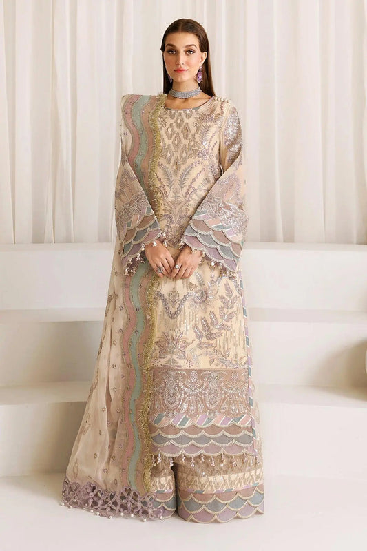 Mysa - Embroidered Chiffon Suit - 3 PC