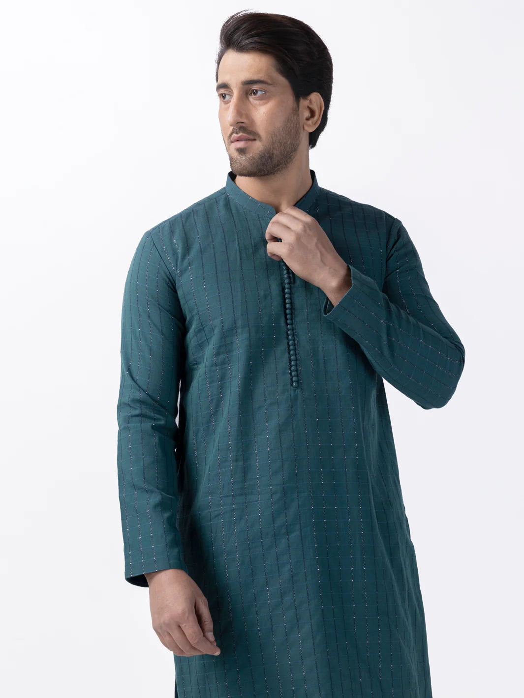 Plain Green Kurta