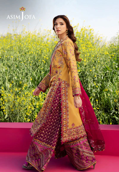 Sama -Embroidered Lawn - 3 Pcs
