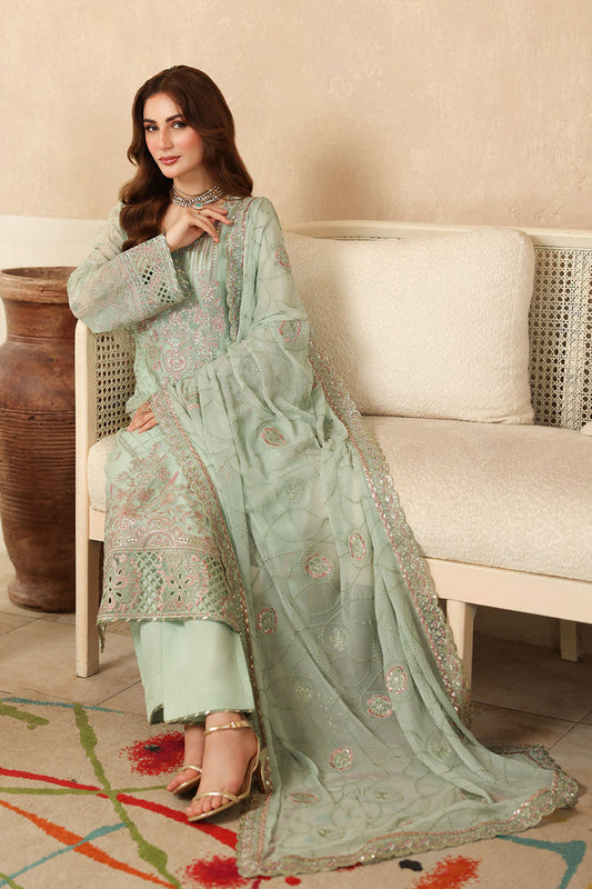 Sonehri - Chiffon Embroidered Suit - 3PC