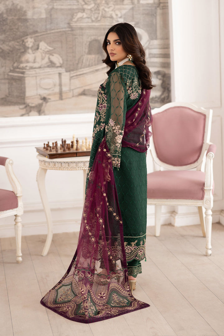 Urwa - Embroidered Organza Suit - 3PC