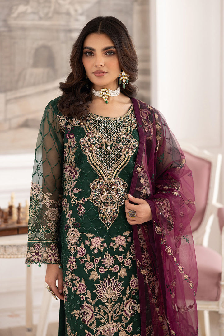 Urwa - Embroidered Organza Suit - 3PC
