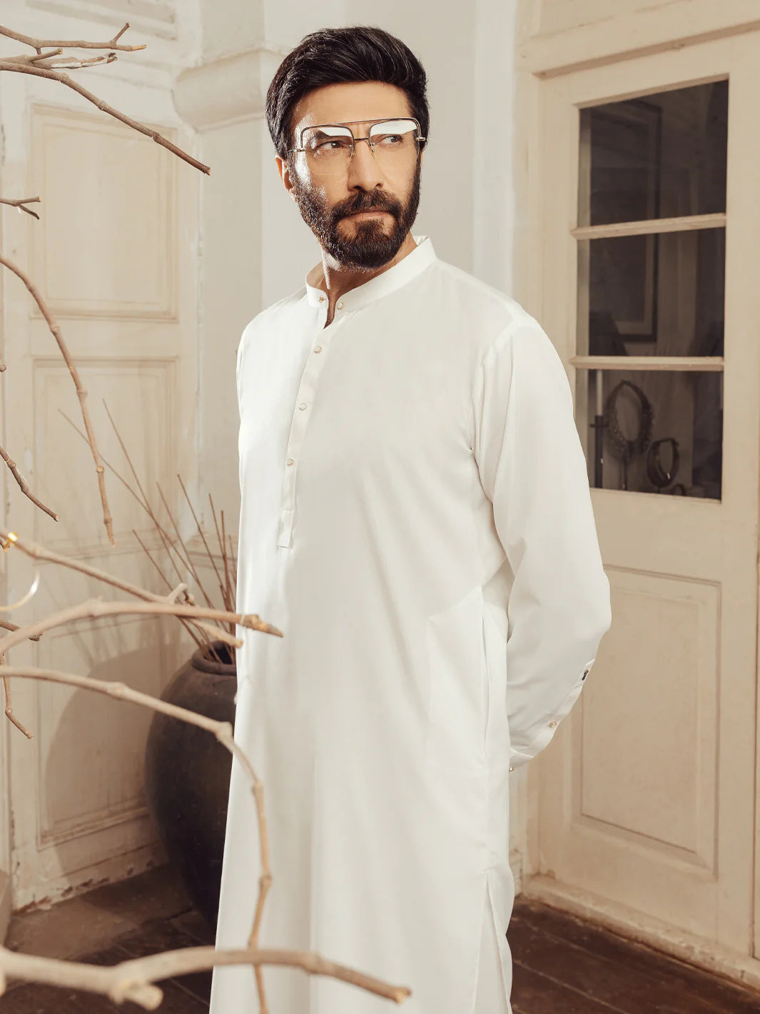 White Plain Kameez Shalwar