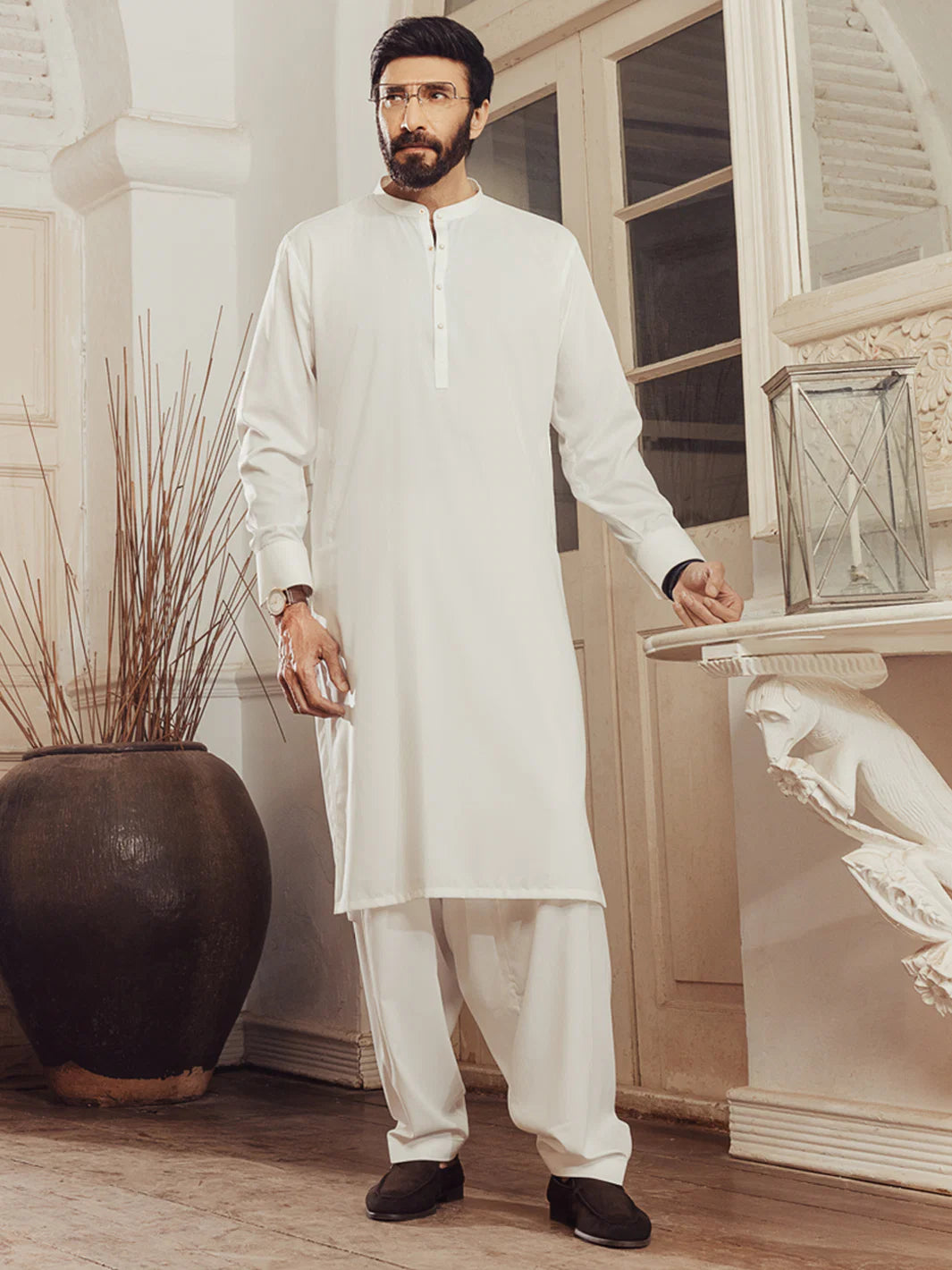 White Plain Kameez Shalwar