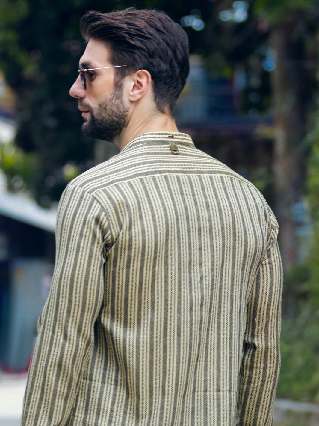 Light Yellow Woven Kurta