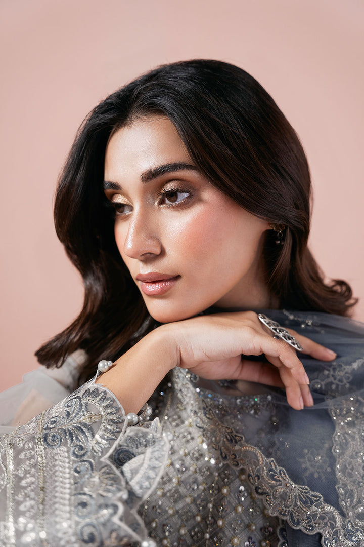 Zara - Organza Embroidered Suit -3PC